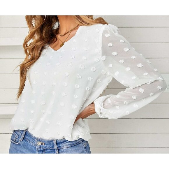 Swiss Dot W/Bubble Sleeve 2XL (505) - Picture 6 of 10